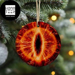 Eye Of Sauron The Lord Of The Rings Brighter 2023 Christmas Ornament