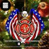 Fire Department Eagle The True Heroes Are The Ones 2023 Christmas Tree Ornament