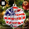 Firefighter Fire Honor Rescue Courage 2023 Christmas Tree Ornament