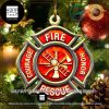 Firefighter God Says You Are 2023 Christmas Tree Ornament