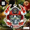 Firefighter Mask Logo 2023 Christmas Tree Ornament