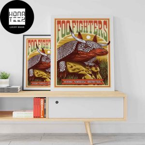Foo Fighters 713 Musichall October 10 2023 Houston Texas Fan Gifts Home Decor Poster Canvas