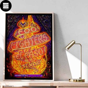 Foo Fighters El Paso Texas October 5th 2023 Don Haskins Center Fan Gifts Home Decor Poster Canvas