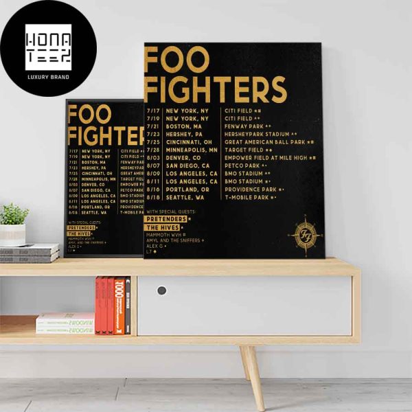 Foo Fighters The First 2024 US Shows Everything Or Nothing At All Tour Fan Gifts Home Decor Poster Canvas