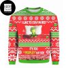 Grinch I Hate Morning People And Mornings And People 2023 Ugly Christmas Sweater