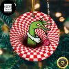 Grinch Rooster Socks Hand Holding 2023 Ornament Christmas