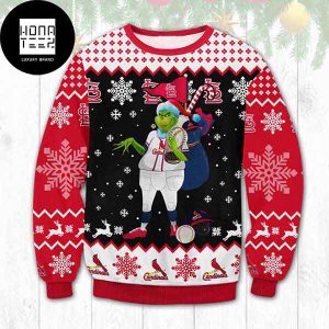 Grinch St Louis Cardinals Xmas Gifts 2023 Ugly Christmas Sweater