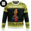Guardians Of The Galaxy Pizza Cat With Laser Eyes Fire 2023 Ugly Christmas Sweater