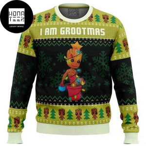 Guardians Of The Galaxy I am Grootmas Marvel 2023 Ugly Christmas Sweater