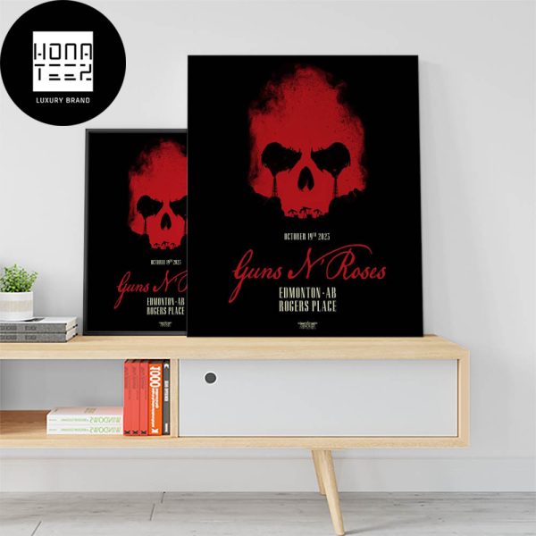 Guns N Roses Edmonton AB Rogers Place October 19 2023 Fan Gifts Home Decor Poster Canvas