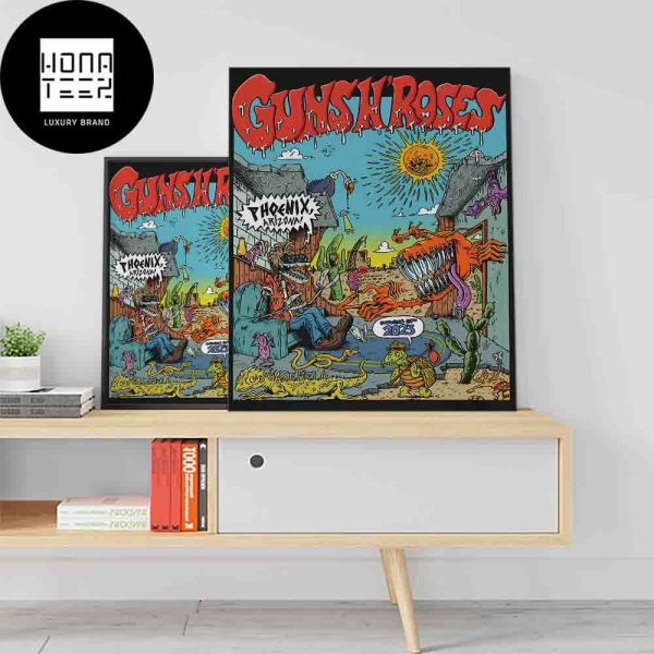 Guns N Roses Phoenix Arizona October 11 2023 Fan Gifts Home Decor Poster Canvas