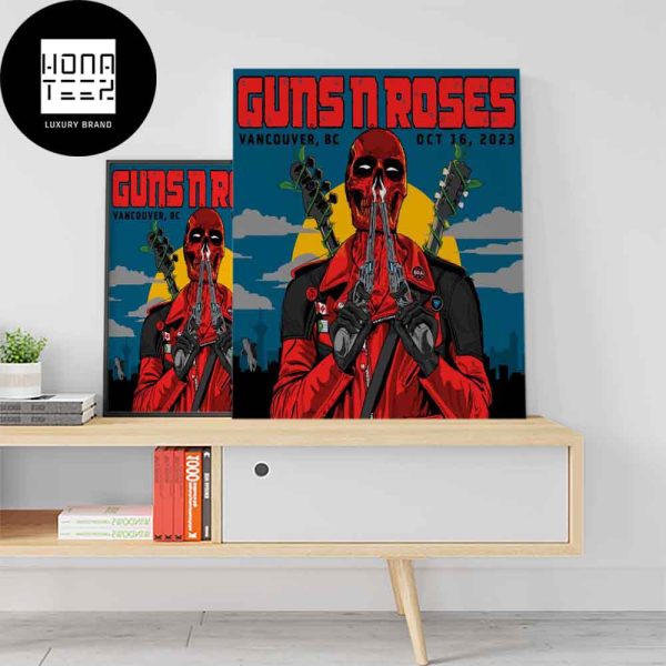 Guns N Roses Vancouver BC October 16 2023 Fan Gifts Home Decor Poster Canvas