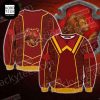 Harry Potter Gryffindor House Retro Logo Yellow 2023 Ugly Christmas Sweater