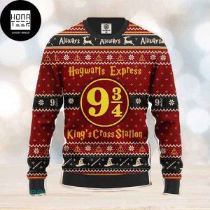 Harry Potter Hogwart Express 934 King Cross Station 2023 Ugly Christmas Sweater