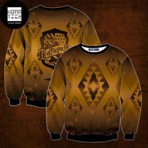 Harry Potter Hogwart Proud To Be A Hufflepuff 2023 Ugly Christmas Sweater