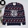 Harry Potter Hogwarts Hufflepuff Thunder Pattern 2023 Ugly Christmas Sweater