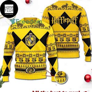 Harry Potter Hufflepuff Merry Xmas 2023 Ugly Christmas Sweater