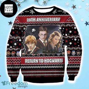 Harry Potter Return To Hogwarts 20th Anniversary 2023 Ugly Christmas Sweater