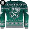 Harry Potter Slytherin Round The Christmas Tree 2023 Ugly Christmas Sweater