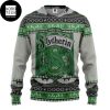 Harry Potter Slytherin Xmas Patterns Green 2023 Ugly Christmas Sweater