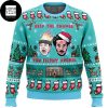 Home Alone Keep the Change Yah Filthy Animal Grey And White 2023 Ugly Christmas Sweater