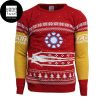 Iron Man Cute Wearing Santa Hat 2023 Ugly Christmas Sweater