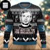 Jeffrey Dahmer I Eat Guys Like You For Breakfast Green Color 2023 Ugly Christmas Sweater