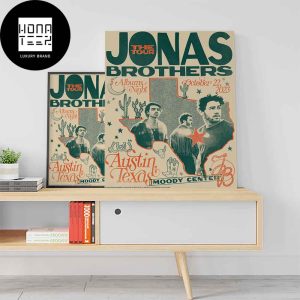 Jonas Brothers Austin Texas October 22nd 2023 Moody Center The Tour Fan Gifts Home Decor Poster Canvas