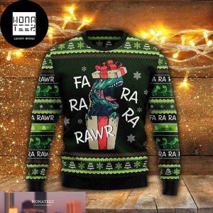 Jurassic Park Farararawr Dinosaur Gifts Xmas 2023 Ugly Christmas Sweater