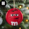 M&M Minnesota Red Play Hockey 2023 Christmas Ornament