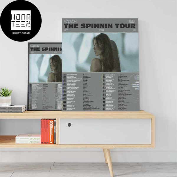 Madison Beer The Spinnin Tour 2024 Fan Gifts Home Decor Poster Canvas