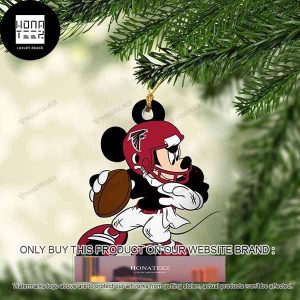 Mickey Mouse X Atlanta Falcons 2023 Christmas Ornament