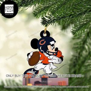 Mickey Mouse X Chicago Bears 2023 Christmas Ornament