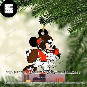 Mickey Mouse X Cleveland Browns 2023 Christmas Ornament