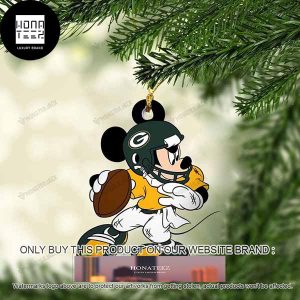 Mickey Mouse X Green Bay Packers 2023 Christmas Ornament