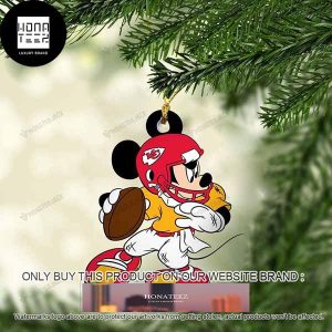 Mickey Mouse X Kansas City Chiefs 2023 Christmas Ornament