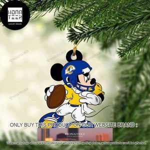 Mickey Mouse X Los Angeles Rams 2023 Christmas Ornament