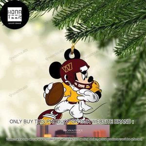 Mickey Mouse X Washington Football Team 2023 Christmas Ornament