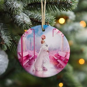 Nicki Minaj Pink Friday 2 With White Dress Luxury 2023 Christmas Ornament