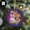 Paw Patrol Friends With Santa Hat Custom Name And Year 2023 Christmas Ornament