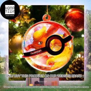 Pokemon Flareon Pokemon Xmas Gifts 2023 Christmas Ornament