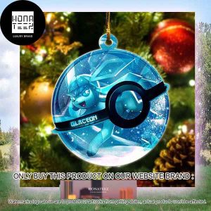 Pokemon Glaceon  Xmas Gifts 2023 Christmas Ornament