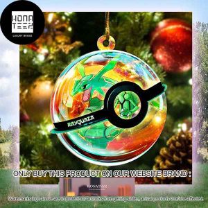 Pokemon Rayquaza Xmas Gifts 2023 Christmas Ornament