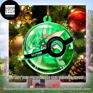 Pokemon Scyther Xmas Gifts 2023 Christmas Ornament