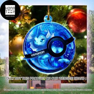 Pokemon Vaporeon Xmas Gifts 2023 Christmas Ornament