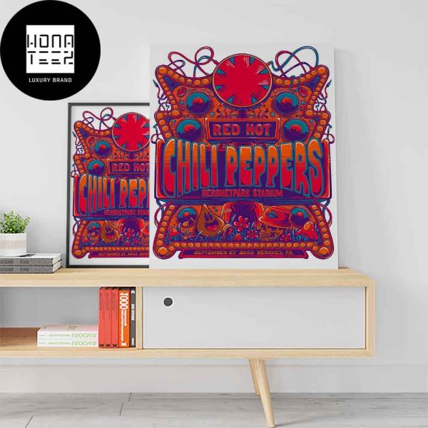 Red Hot Chili Peppers Hersheypark Stadium September 27 2023 Fan Gifts Home Decor Poster Canvas