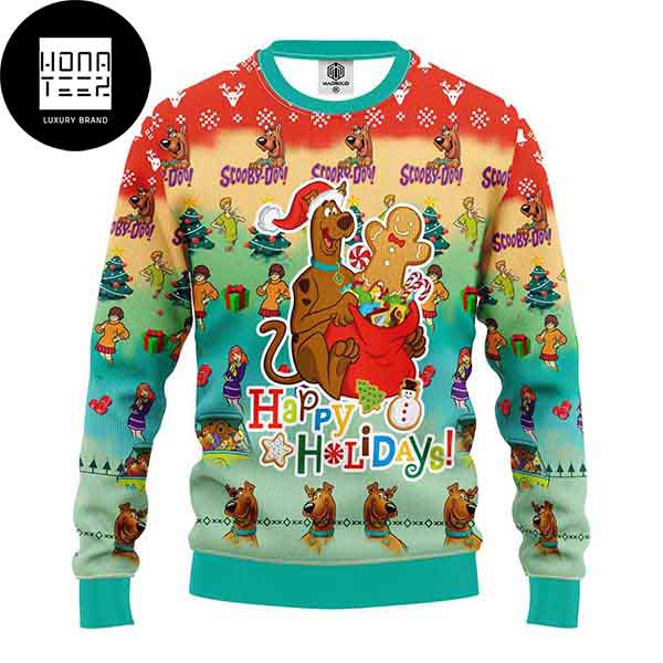 Scooby Doo Happy Holiday Xmas Party 2023 Ugly Christmas Sweater