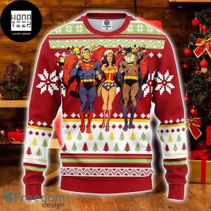 Superman Batman Wonder Woman Ugly Xmas Gifts 2023 Ugly Christmas Sweater