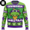 TMNT Cowabunga Leonardo Christmas Teenage Mutant Ninja Turtles 2023 Ugly Christmas Sweater