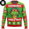 TMNT Cowabunga Michaelangelo Christmas Teenage Mutant Ninja Turtles 2023 Ugly Christmas Sweater